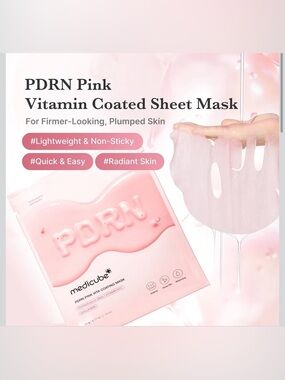 Medicube PDRN Pink Vitamin Coated Sheet Mask - 10ct - New in Box